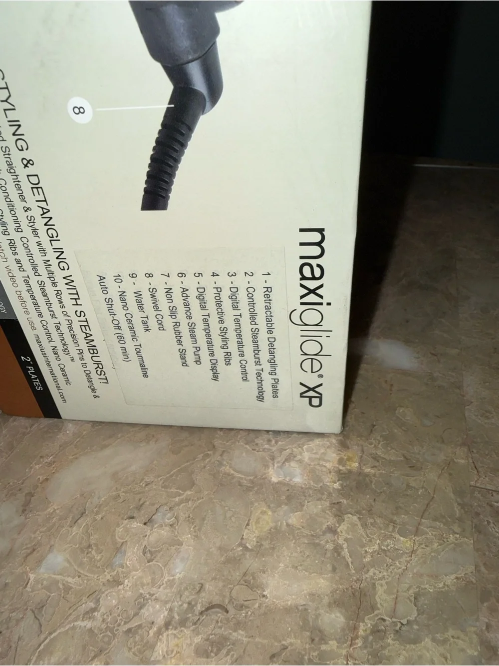 Maxius MaxiGlide XP Professional 2" Flat Iron Straightener Steam Burst - Picture 4 of 9